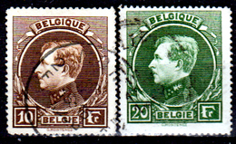 Belgio-178 - 1929: Yvert & Tellier N. 289, 290 (o) Used - Dentellato 14,5 (Tiratura Di Parigi) - Senza Difetti Occulti. - 1929-1941 Grande Montenez