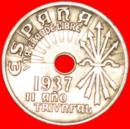 § AUSTRIA: SPAIN ★ 25 CENTIMOS 1937! LOW START★ NO RESERVE! - Nationalistische Zone