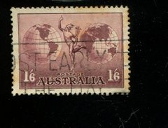 445808815 AUSTRALIA 1929 GEBRUIKT USED GEBRAUCHT OBLITERE YVERT AERIENNE 6 - Oblitérés