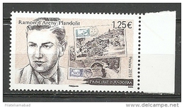 EUROPA- ANDORRA CORREO FRANCES 1  SELLO DEL 2015 * (C.H.C11.15) - Used Stamps