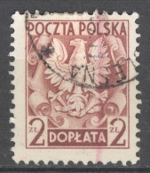 POLSKA - POSTAGE DUE 1954: YT Taxe 145, O - FREE SHIPPING ABOVE 10 EURO - Taxe