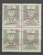 POLSKA - REVENUE 1953: 5 Zl, O - FREE SHIPPING ABOVE 10 EURO - Fiscaux