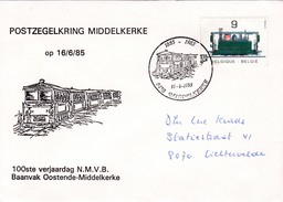 Belgie : Middelkerke 100 Jaar NMVB  Oostende Middelkerke / Treinen - Herdenkingsdocumenten