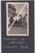 SAIVES-CHATEAU-KASTEEL-PHOTO-ORIGINAL-1948-PETIT ARCHIVE FAMILLE PECSTEEN-CORNET D'ELZIUS-VOYEZ 2 SCANS-TOP ! - Waremme