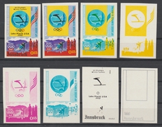 GUINEE EQUATORIALE  IMPERF.PROGRESSIVE COLOR TRIAL PROOFS  OLYMPIC 1976 INNSBRUCK  **MNH  Réf  H211  T - Jetski