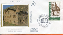 Andorre,FDC 1986 " Musée Postal - Brieven En Documenten