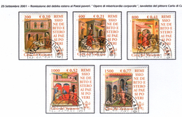 VATICANO / VATIKAN 2001 REMISSIONE DEBITO  Serie Usata / Used - Used Stamps