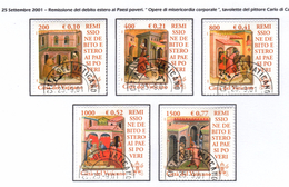 VATICANO / VATIKAN 2001 REMISSIONE DEBITO  Serie Usata / Used - Usados