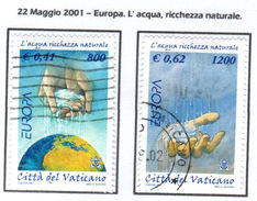 VATICANO / VATIKAN 2001 EUROPA CEPT Serie Usata / Used - Usados