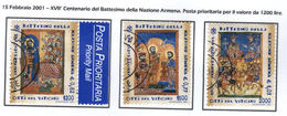 VATICANO / VATIKAN 2001 ARMENIA Serie Usata / Used - Oblitérés