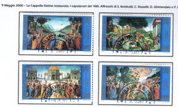 VATICANO / VATIKAN 2000  CAPPELLA SISTINA Serie Usata / Used - Used Stamps