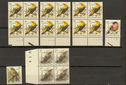 Belgie - Belgique Ocb Nr : Buzin Lot Plaatnummers En Preo ** MNH  (zie  Scan) - Typo Precancels 1986-96 (Birds)