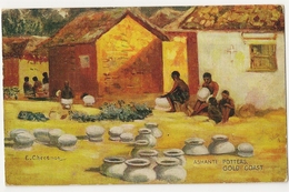 S6186 - Ashanti Potters Gold Coast " E Cheesmon" - Ghana - Gold Coast