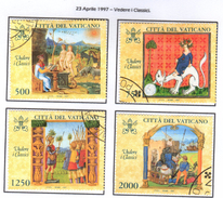 VATICANO / VATIKAN 1997  VEDERE I CLASSICI Serie  Usata / Used - Used Stamps