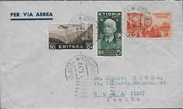 1937 Colonie - Etiopia - Lettera Via Aerea - Addis Abeba - Arrivi E Partenze - Ethiopie