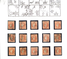 Blocs Report De 15 Ex. Reconstitution. No 48. - TB - 1870 Uitgave Van Bordeaux