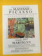 4111 -  Fondation Pierre Gianadda Exposition De Matisse à Picasso 1994 Valais Suisse 2 étiquettes - Kunst