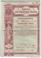 Action 1916 Anleihe Des Deutschen Reichs 200 Mark - D - F