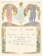 BELGIQUE TELEGRAMME ILLUSTRE MODELE B.17 - Timbres Télégraphes [TG]