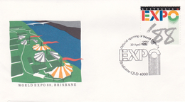 Australia 1988 Expo Brisbane, Opening Day Postmark - Marcofilie