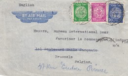 ISRAEL COVER PAR AVION TEL-AVIV TO BELGIUM - Cartas & Documentos