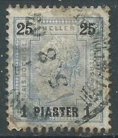 1901 AUSTRIA LEVANTE USATO EFFIGIE 1 PI SU 25 H - M56-6 - Levante-Marken