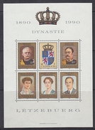 Luxemburg 1990 100J. Dynastie M/s ** Mnh (F6208) - Blocs & Feuillets