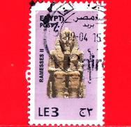 EGITTO - Usato - 2013 - Archeologia - Faraone Ramses II - 3 - Oblitérés