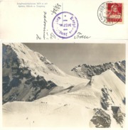 AK  "Jungfraujoch"  (Rollenmarken Frankatur)           1929 - Rouleaux