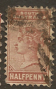 SOUTH AUSTRALIA 1883 1/2d QV SG 188 U #ZR167 - Used Stamps