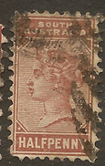 SOUTH AUSTRALIA 1883 1/2d QV SG 188 U #ZR167 - Usati