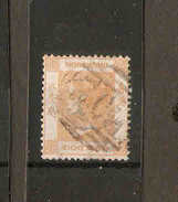 HONG KONG 1864 8c PALE DULL ORANGE SG 11 WATERMARK CROWN CC FINE USED Cat £13 - Oblitérés