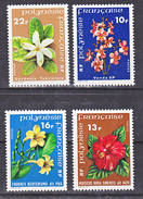 Polynésie Française 119 120 128 129 Fleurs De Polynésie Neuf * * TB  MNH Cote 10.5 - Unused Stamps