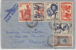 LETTRE DE FORT GOURAUD MAURITANIE AVEC TP SECOURS NATIONAL => FRANCE   1942  COVER COLONIES - Brieven En Documenten