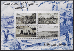 2011  Saint Pierre Et Miquelon N° BF 16  Nf** . Saint Pierre Et Miquelon Autrefois . L'Ile Aux Chiens . - Blocs-feuillets