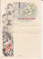 CELEBRATION, MARRIAGE, WEDDING, BRIDE AND GROOM, CHURCH, CAR, TELEGRAMME, UNUSED, ROMANIA - Telegraphenmarken