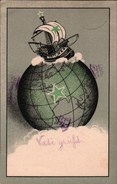 ! 1924 Esperanto Postkarte, Verlag Ader & Borel, Dresden, Stempel Blankenese - Esperanto