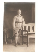 Carte Photo Militaria Soldat   En Uniforme 140ème Forbach ( ? ) - Personnages