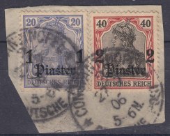 Germany Offices In Turkey 1905 Issues, Multiple Cut Square - Turquia (oficinas)