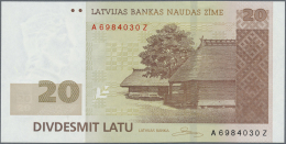 Latvia /Lettland: 20 Latu 2009 REPLACEMENT "AZ" P. 55br, Sign. Rimsevics, In Crisp Original Condition: UNC. - Lettonia