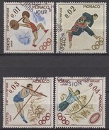 MONACO 1964 - SERIE N°654 / 655 / 656 / 657 - OBLITERES / LO164 - Gebruikt