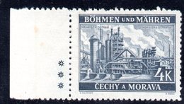 XP2870 - REICH BOEMIA MORAVIA 1939,   4 K.  Integro  *** MNH  Bordo Foglio - Ungebraucht