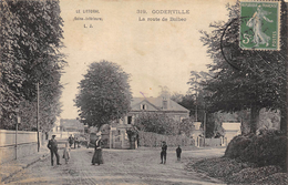 CPA 76 GODERVILLE LA ROUTE DE BOLBEC 1913 - Goderville