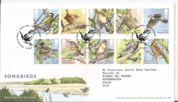 Great Britain 2017 - Songbirds FDC - First Day Cover - 2011-2020 Decimal Issues