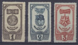 Russia USSR 1945 Mi#994-996 Mint Hinged - Nuevos