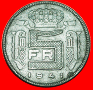 • DUTCH LEGEND: BELGIUM ★ 5 FRANCS 1941! OCCUPATION By GERMANY! LOW START★ NO RESERVE! Leopold III (1934-1 - 5 Francs