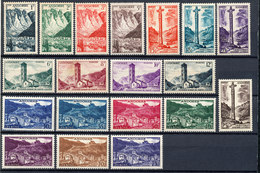 Andorra (French) Stamp Landscape Set MNH 1955 Mi 142-160 Lot2 - Ungebraucht