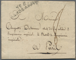 Preußen - Französische Armeepost: 1813, "No. 8 GRANDE-ARMÉE", Schwarzer L2 Recht Klar Auf Komplettem F - Autres & Non Classés