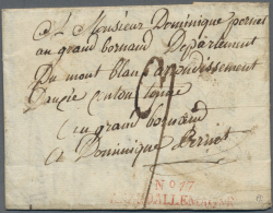 Bayern - Französische Armeepost: 1809, "No.17 AMB. D'ALLEMAGNE", Roter L2 Recht Klar Auf Komplettem Faltbrief Mit T - Autres & Non Classés