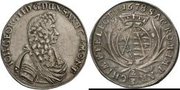 Altdeutschland Und RDR Bis 1800: Sachsen Kurfürstentum, Johann Georg II. 1656-1680: 2/3 Taler 1678 CF, 15,55 G, Dav - Sonstige & Ohne Zuordnung